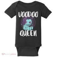 Voodoo Queen Pastel Goth Creepy Cute Voodoo Doll Baby Bodysuit thumb 0