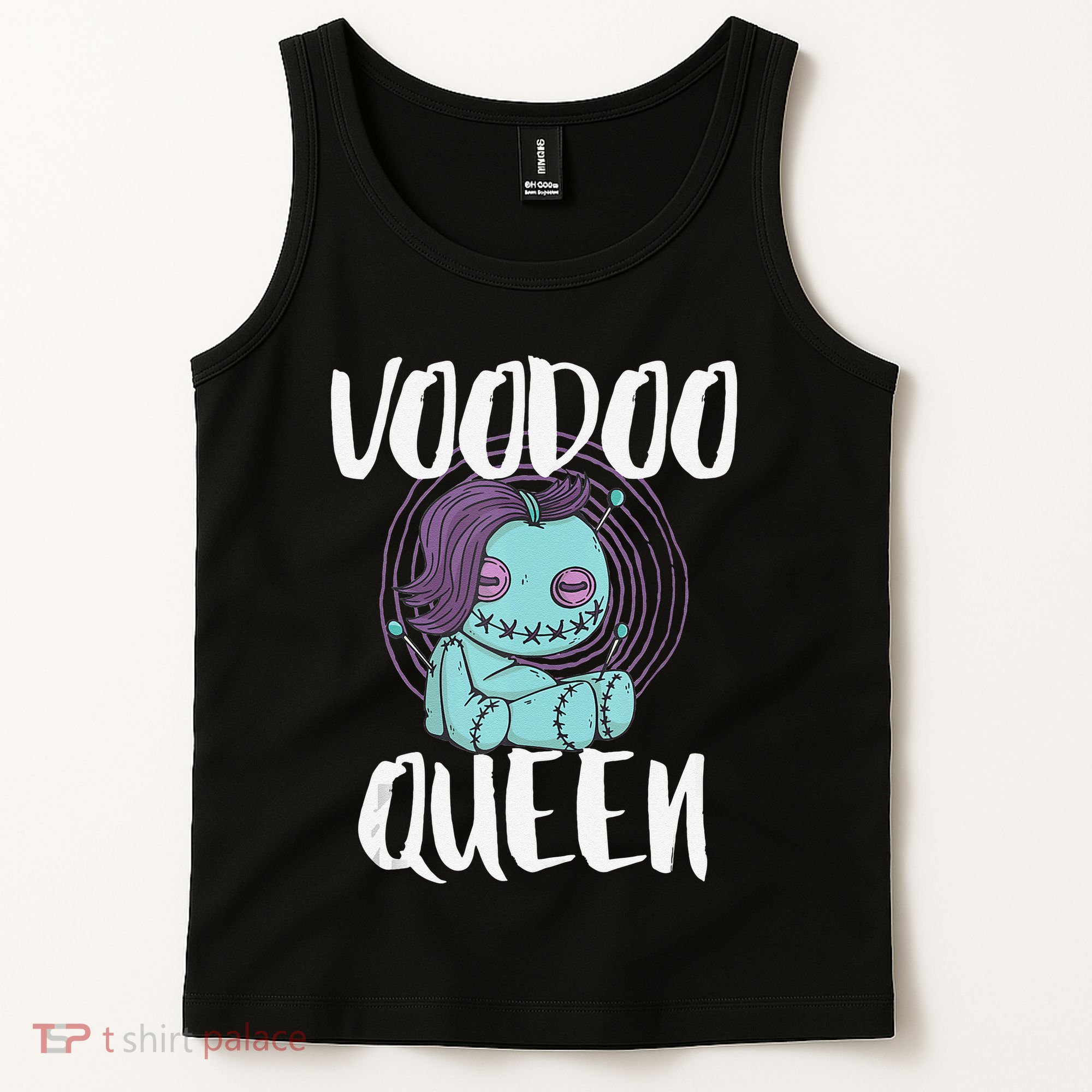 Voodoo Queen Pastel Goth Creepy Cute Voodoo Doll Tank Top