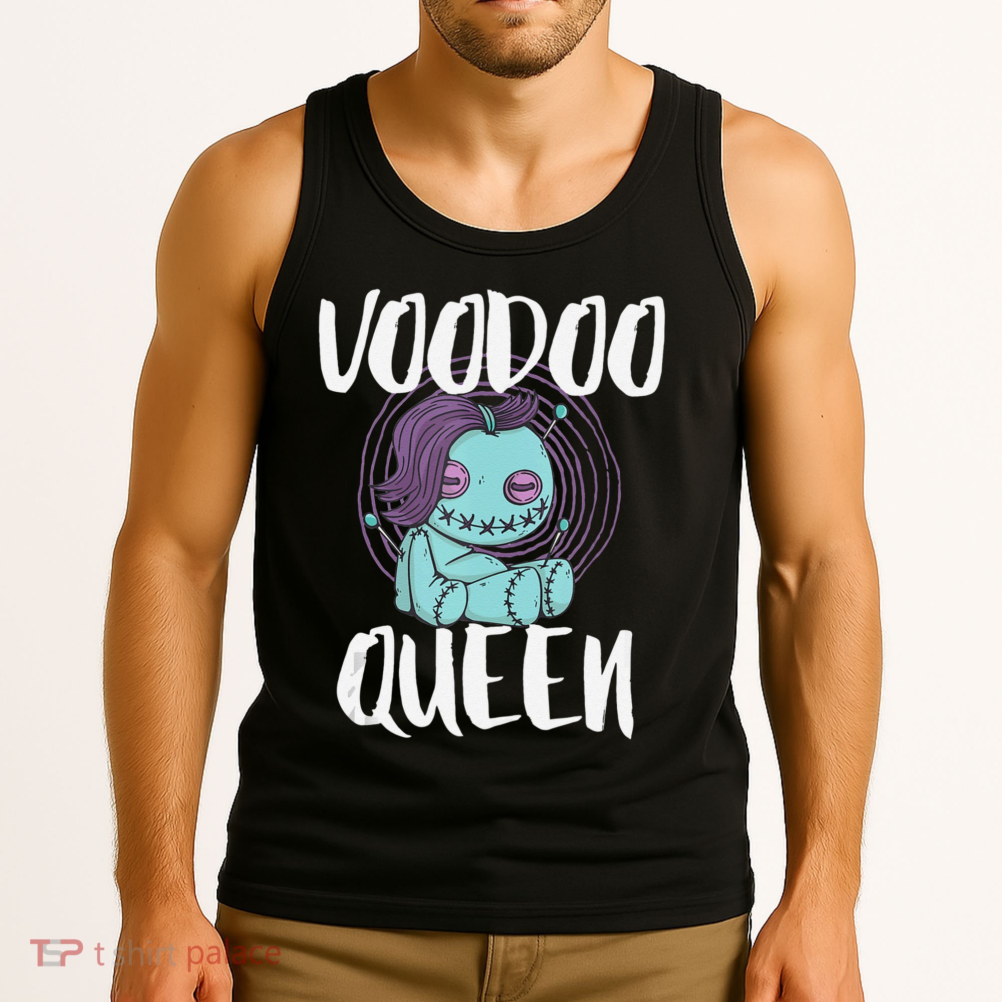 Voodoo Queen Pastel Goth Creepy Cute Voodoo Doll Tank Top