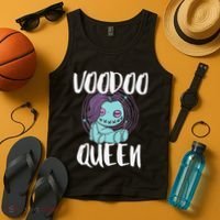 Voodoo Queen Pastel Goth Creepy Cute Voodoo Doll Tank Top thumb 4