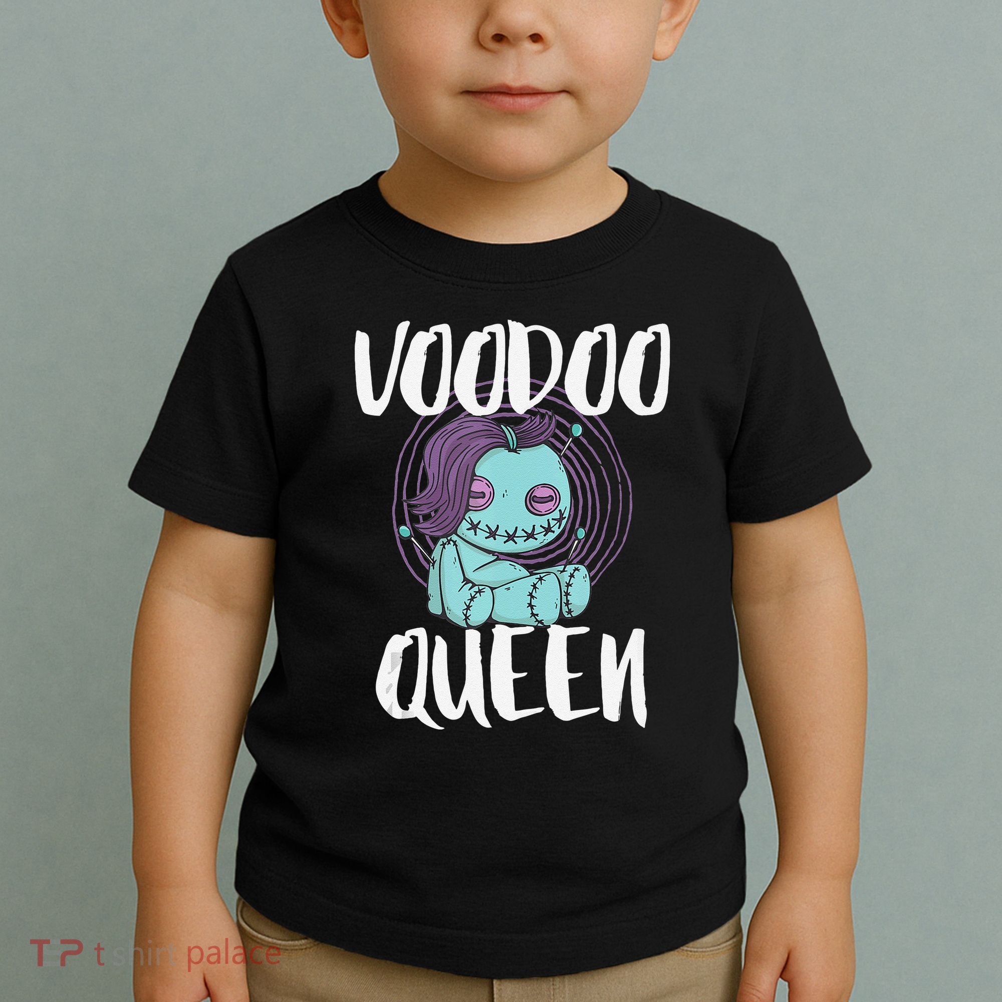 Voodoo Queen Pastel Goth Creepy Cute Voodoo Doll Toddler T-Shirt