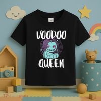 Voodoo Queen Pastel Goth Creepy Cute Voodoo Doll Toddler T-Shirt thumb 3