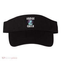 Voodoo Queen Pastel Goth Creepy Cute Voodoo Doll Visor thumb 0