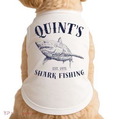 Vintage QuintS Shark 1975 Funny FishingS Retro Doggie Tank