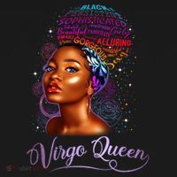 Virgo Queen Zodiac Gift August September Diva Birthday Meaningful Gift Women's Hoodie thumb 2