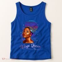 Virgo Queen Zodiac Gift August September Diva Birthday Meaningful Gift Tank Top thumb 2