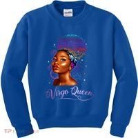 Virgo Queen Zodiac Gift August September Diva Birthday Meaningful Gift Kids Sweatshirt thumb 0
