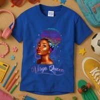 Virgo Queen Zodiac Gift August September Diva Birthday Meaningful Gift Kids T-Shirt thumb 3