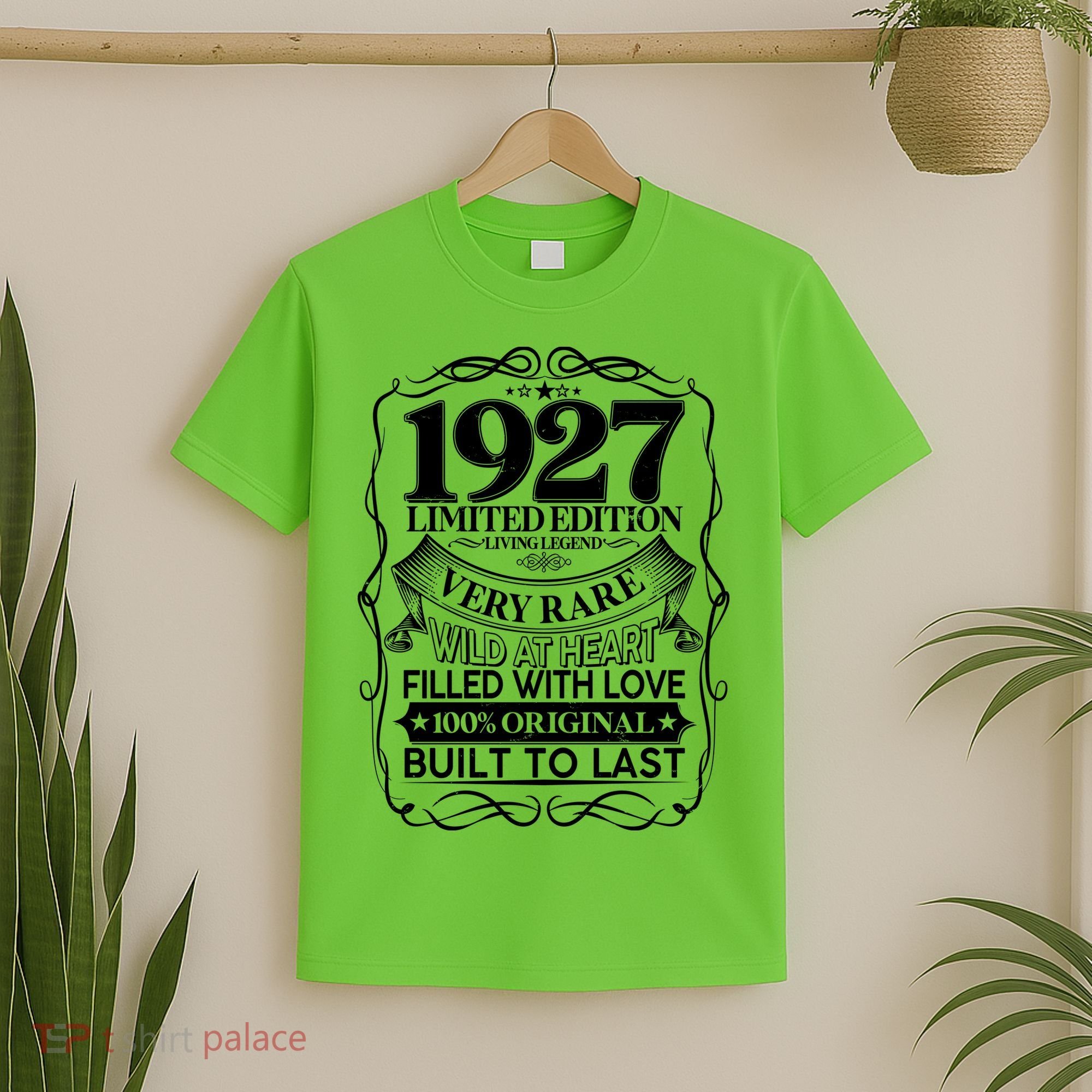 Vintage Retro 1927 Birthday Limited Edition Living Legend Built To Last T-Shirt