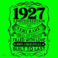 Vintage Retro 1927 Birthday Limited Edition Living Legend Built To Last T-Shirt thumb 7