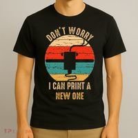 Vintage Retro 3D Printer Gift idea for Geeks  T-Shirt thumb 3