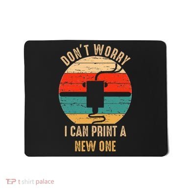 Vintage Retro 3D Printer Gift idea for Geeks  Mousepad