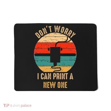Vintage Retro 3D Printer  Gift idea for Geeks Mousepad