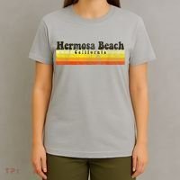Vintage Retro 70s 80s Hermosa Beach, CA T-Shirt thumb 4