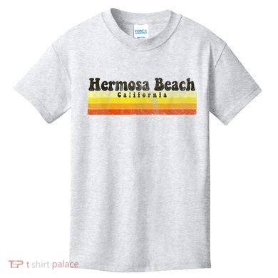 Vintage Retro 70s 80s Hermosa Beach, CA Kids T-Shirt