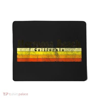 Vintage Retro 70s 80s Hermosa Beach, CA Mousepad