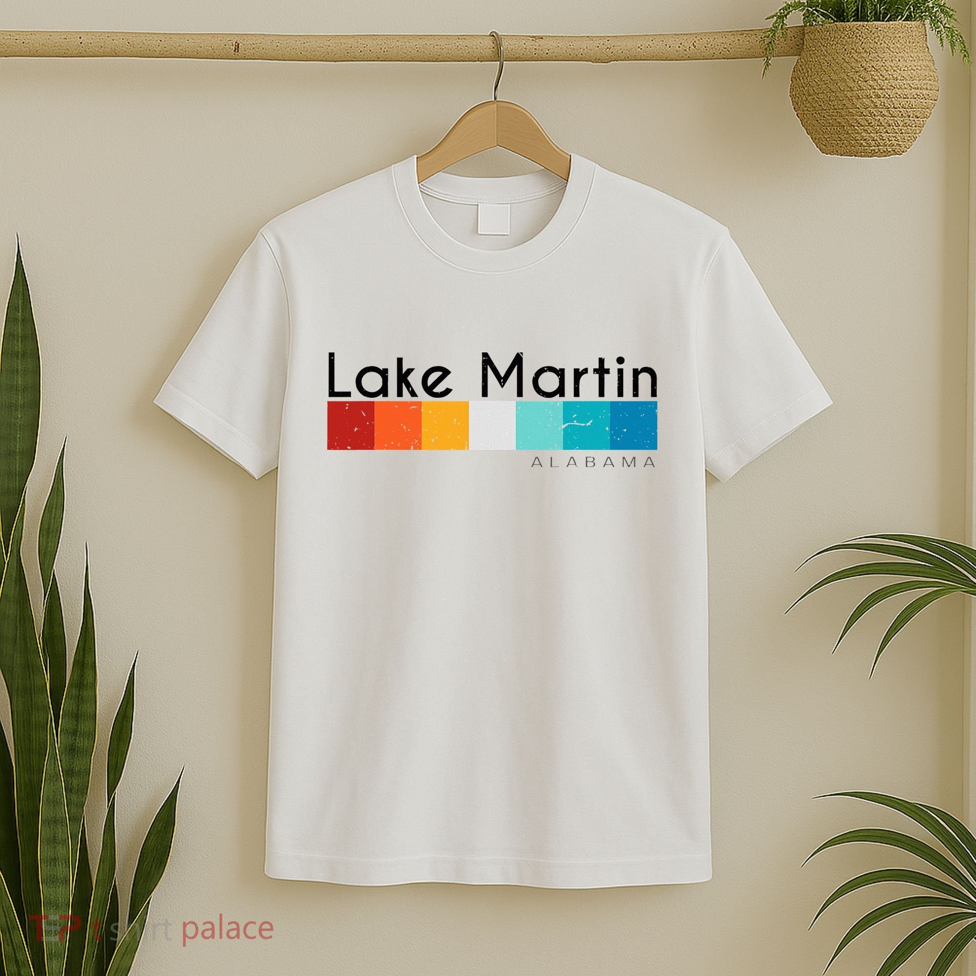 Vintage Retro 70s 80s Style Lake Martin Al Alabama Souvenir T-Shirt