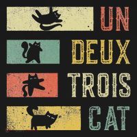 Vintage Retro 70s 80s 90s Un Deux Trois Cat Funny Cat Lover T-Shirt thumb 7