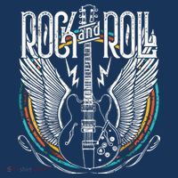 Vintage Retro 80s Rock Roll Music Guitar Wings T-Shirt thumb 7
