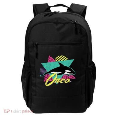 Vintage Retro 80s Or 90s Orca Killer Whale Gift Backpack