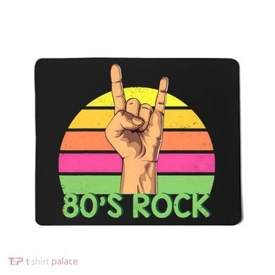 Vintage Retro 80's Rock Band Mousepad