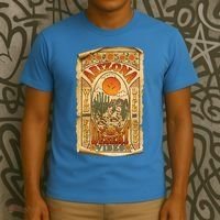 Vintage Retro Arizona Desert Vibes Travel Poster T-Shirt thumb 3