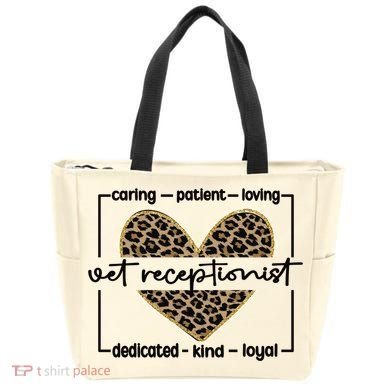 Vet Receptionist Appreciation Veterinary Receptionist Cool Gift Tote Bag