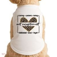 Vet Receptionist Appreciation Veterinary Receptionist Cool Gift Doggie Tank thumb 0