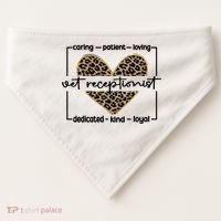 Vet Receptionist Appreciation Veterinary Receptionist Cool Gift USA-Made Doggie Bandana thumb 0