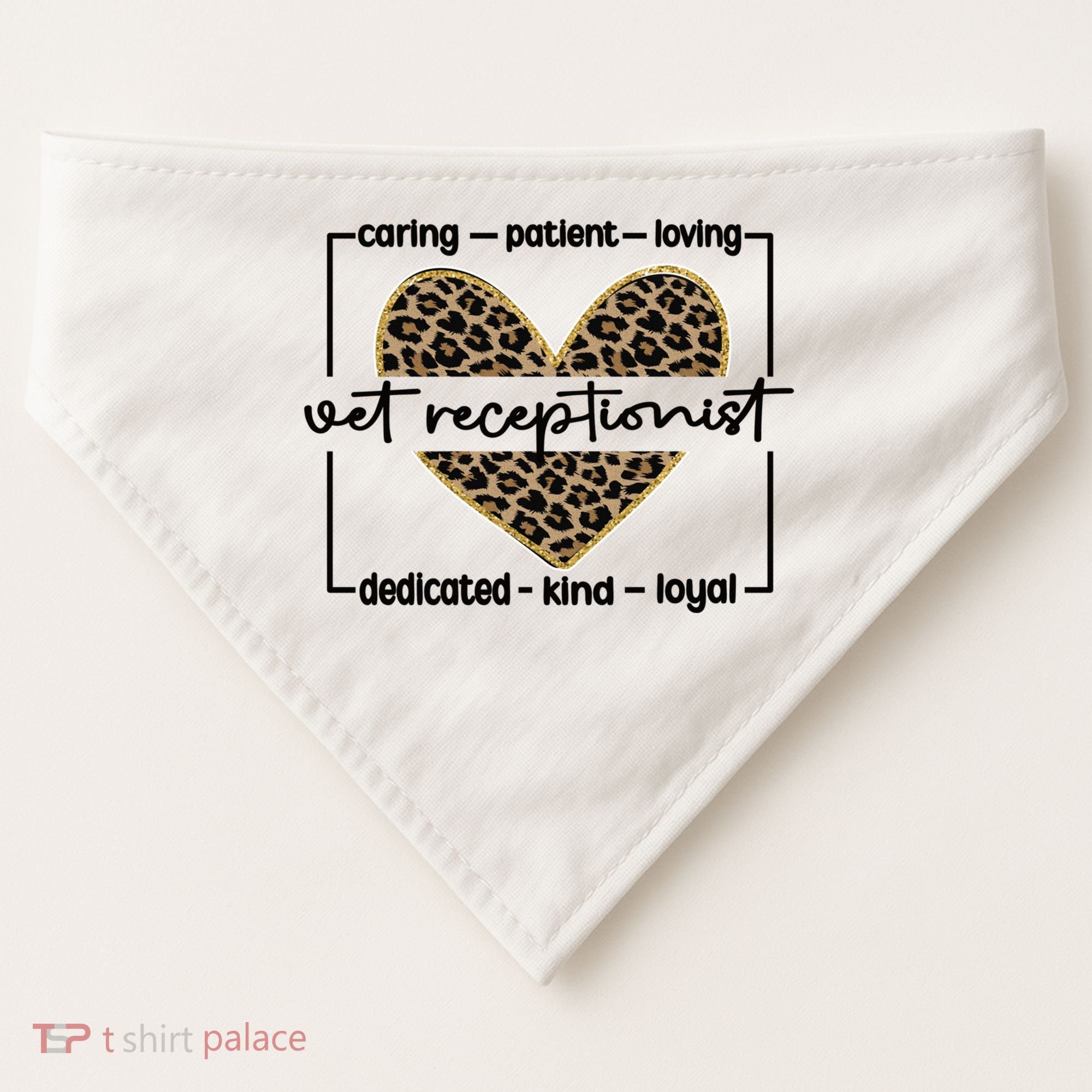 Vet Receptionist Appreciation Veterinary Receptionist Cool Gift USA-Made Doggie Bandana