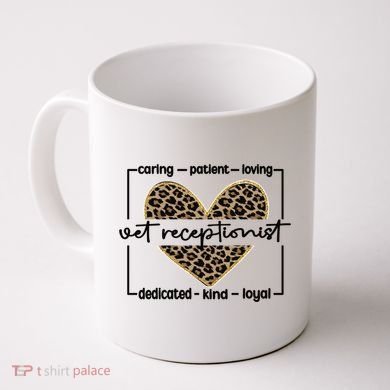 Vet Receptionist Appreciation Veterinary Receptionist Cool Gift Coffee Mug