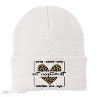 Vet Receptionist Appreciation Veterinary Receptionist Cool Gift Beanie thumb 0