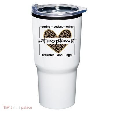 Vet Receptionist Appreciation Veterinary Receptionist Cool Gift Tumbler