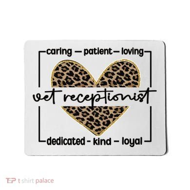 Vet Receptionist Appreciation Veterinary Receptionist Cool Gift Mousepad