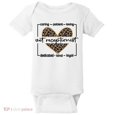 Vet Receptionist Appreciation Veterinary Receptionist Cool Gift Baby Bodysuit