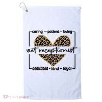 Vet Receptionist Appreciation Veterinary Receptionist Cool Gift Golf Towel thumb 0