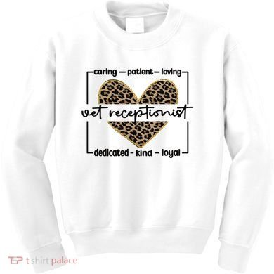Vet Receptionist Appreciation Veterinary Receptionist Cool Gift Kids Sweatshirt