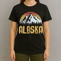 Vintage Retro Alaska U.S. Mountains Glacier T-Shirt thumb 4