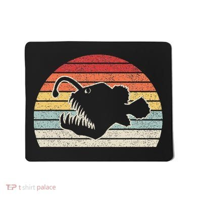 Vintage Retro Angler Fish Mousepad