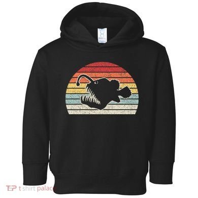 Vintage Retro Angler Fish Toddler Hoodie