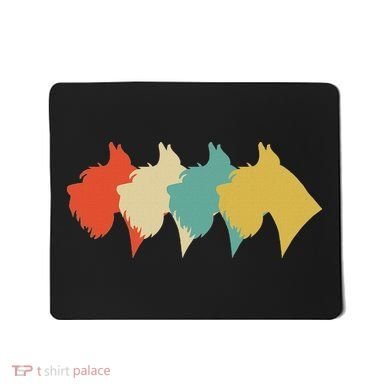 Vintage Retro Art Schnauzer Mousepad