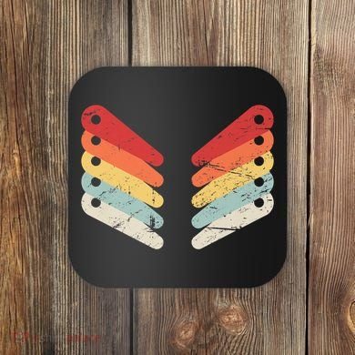 Vintage Retro Arcade Pinball Coaster