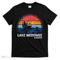 Vintage Retro Alabama Wedowee Lake Summer Fishing T-Shirt thumb 0