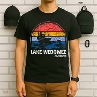 Vintage Retro Alabama Wedowee Lake Summer Fishing T-Shirt thumb 6