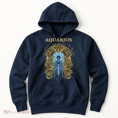 Vintage Retro Aquarius Zodiac Hoodie