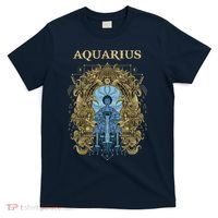 Vintage Retro Aquarius Zodiac T-Shirt thumb 0