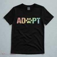 Vintage Rainbow Adopt A Dog Rescue Foster Adoption Month T-Shirt thumb 5