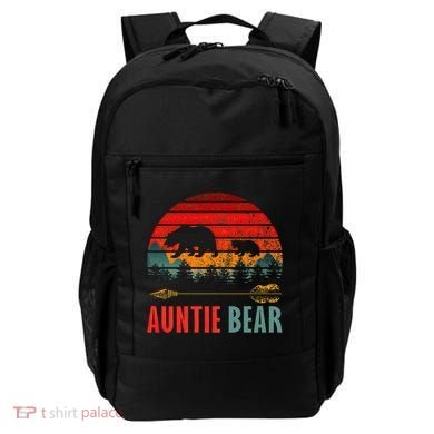 Vintage Retro Auntie Bear Funny Gift Backpack