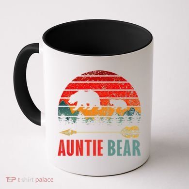 Vintage Retro Auntie Bear Funny Gift Coffee Mug