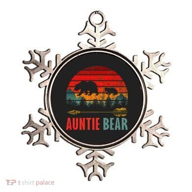 Vintage Retro Auntie Bear Funny Gift Ornament